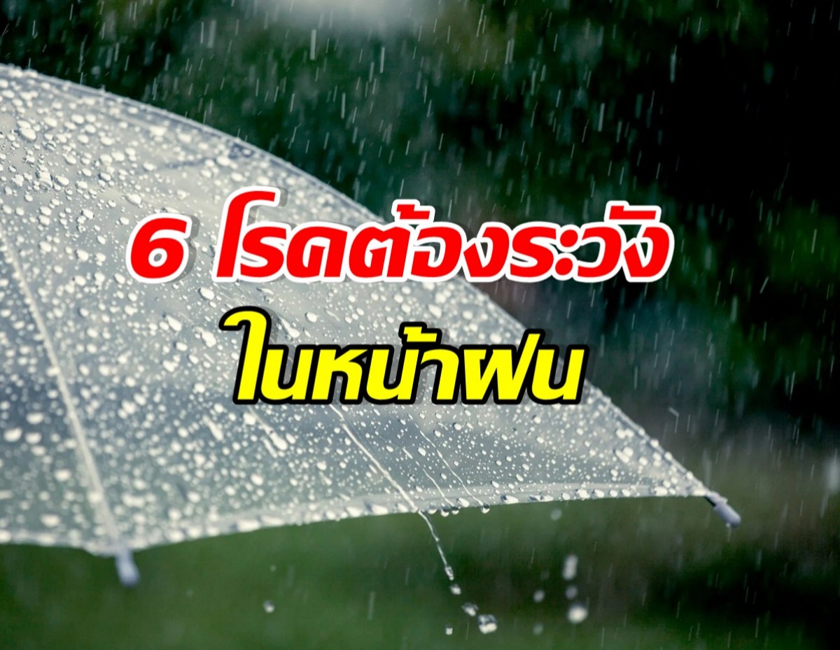หน้าฝนนี้ต้องระวัง! เช็ก 6 โรคฮิต ปล่อยไว้อันตรายถึงชีวิต