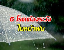 หน้าฝนนี้ต้องระวัง! เช็ก 6 โรคฮิต ปล่อยไว้อันตรายถึงชีวิต